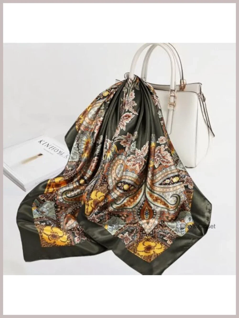 Large Satin Scarf for Women 35